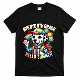 Graduation Bye Bye 6th Grade Hello 7th Grade Hello Summer Gift T-Shirt - Black