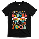 Groovy Bye Bye School Hello Pool Last Day Of School Summer T-Shirt - Black