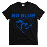 Go Blue Michigan Heart T-Shirt