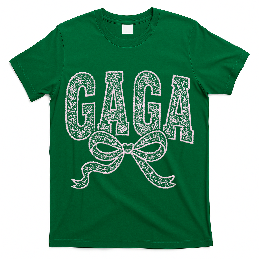 Grandma Blessed Nana Gigi Lace Coquette Mothers Day Gaga T-Shirt