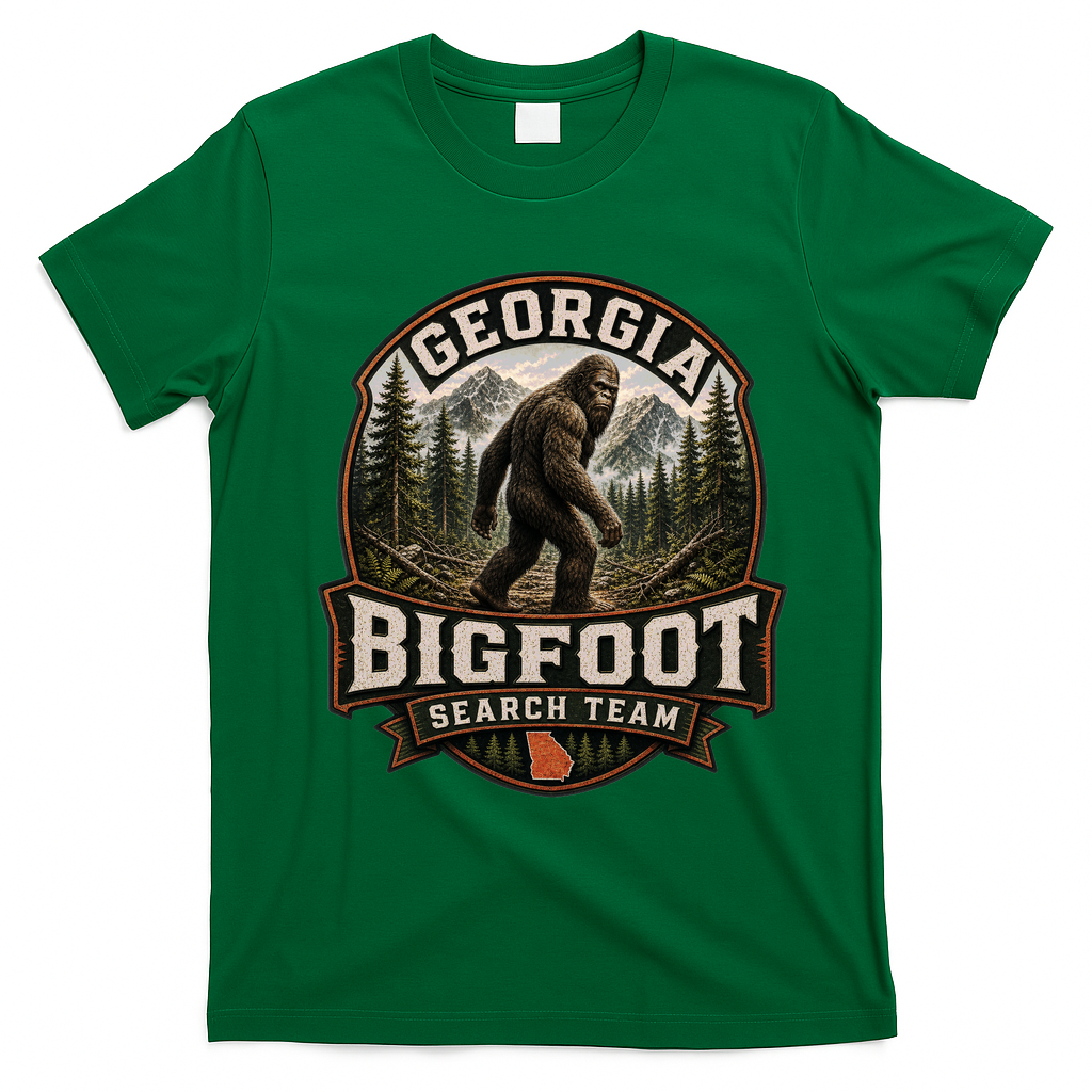 Georgia Bigfoot Search Team Adventure T-Shirt - Irish Green