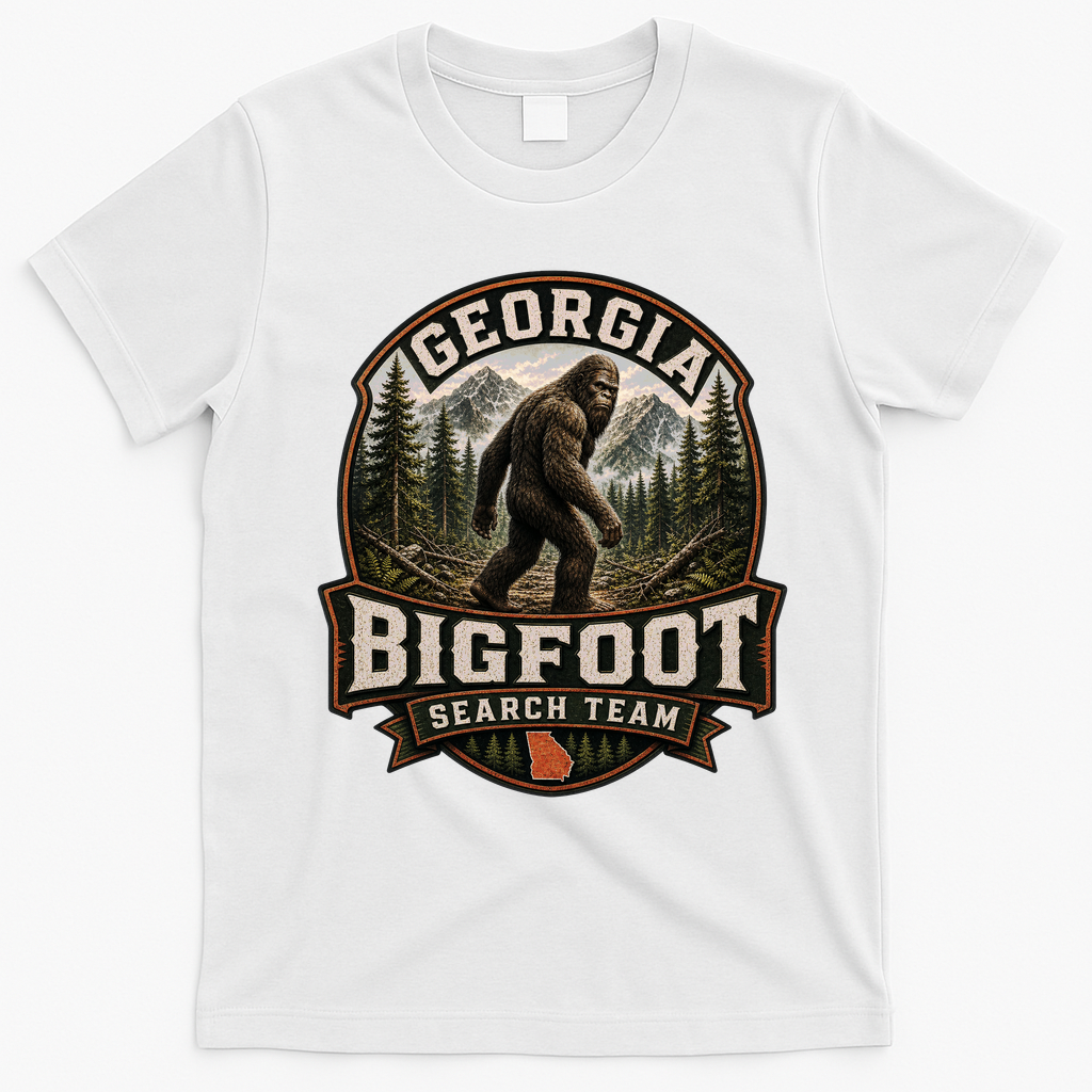 Georgia Bigfoot Search Team Adventure T-Shirt - White
