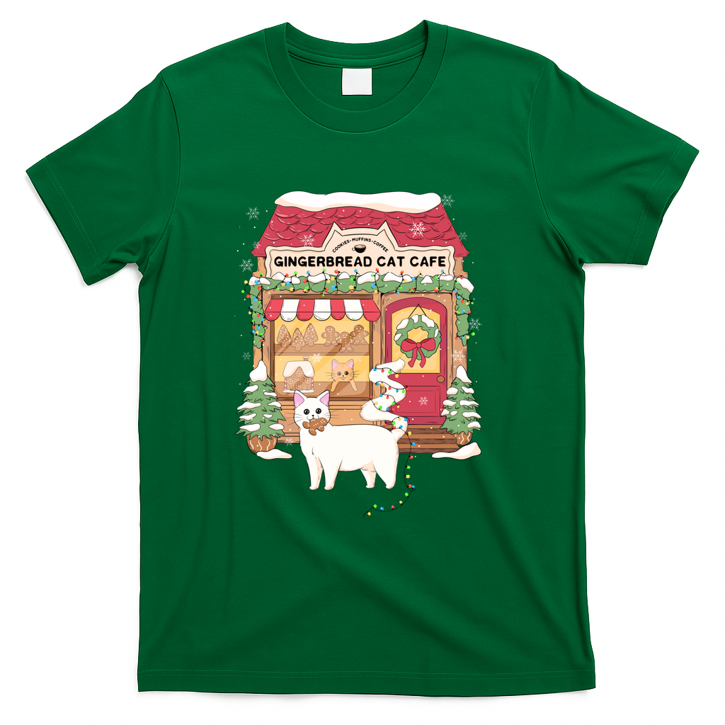 Gingerbread Cat Cafe - Green