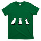 Ghost Cats Funny Halloween T-Shirt