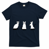 Ghost Cats Funny Halloween T-Shirt