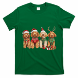 Goldendoodle Christmas Golden Doodle Pajamas For Women T-Shirt - Irish Green