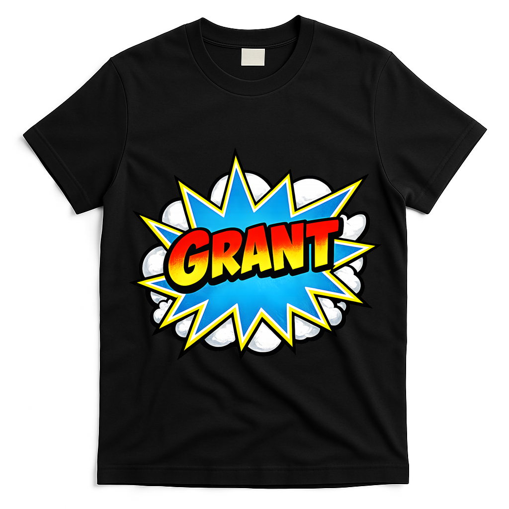 Grant Comic Name Retro T-Shirt