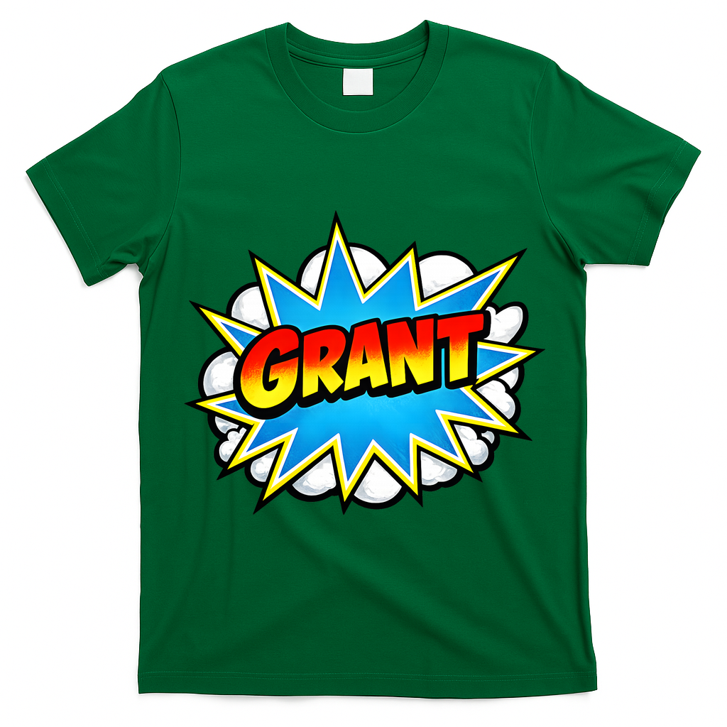 Grant Comic Name Retro T-Shirt