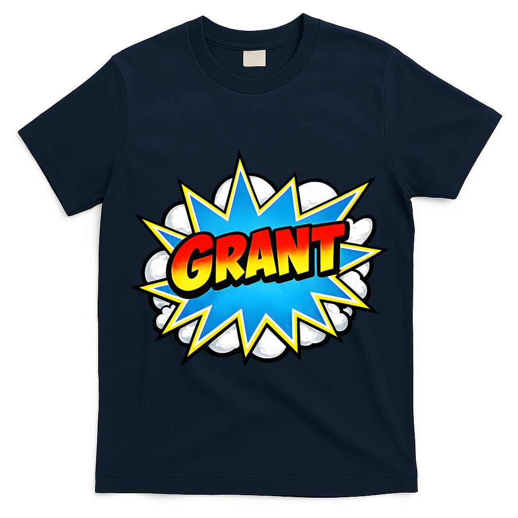 Grant Comic Name Retro T-Shirt