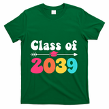 Groovy Class Of 2039 Graduation Senior 2039 T-Shirt - Green