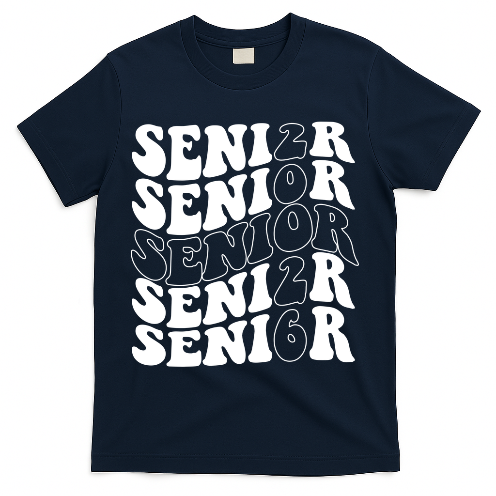 Graduation Class Of 2026 Seniors T-Shirt - Navy