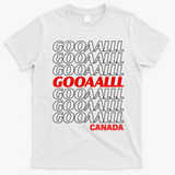 GOOOOALLL Canada Soccer Fan Apparel for Game Day T-Shirt - White