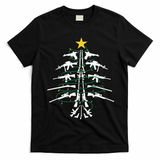 Guns Christmas Tree Xmas Veteran T-Shirt - Black