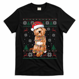 Goldendoodle Christmas Ugly Sweater Funny Dog Lover Xmas T-Shirt - Black
