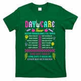 Groovy Day Care Some Days I Rock It Day Care Teacher Life T-Shirt - Green