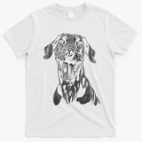 Great Dane Dog Animal Graphic Tees For Men Women T-Shirt - White