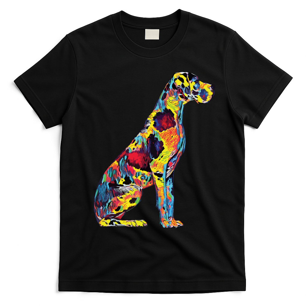Great Dane Dog T-Shirt - Black