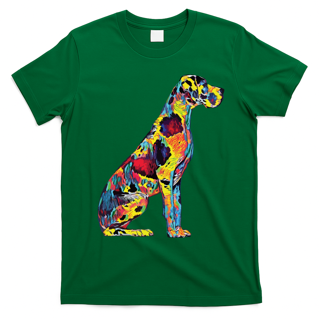 Great Dane Dog T-Shirt - Irish Green