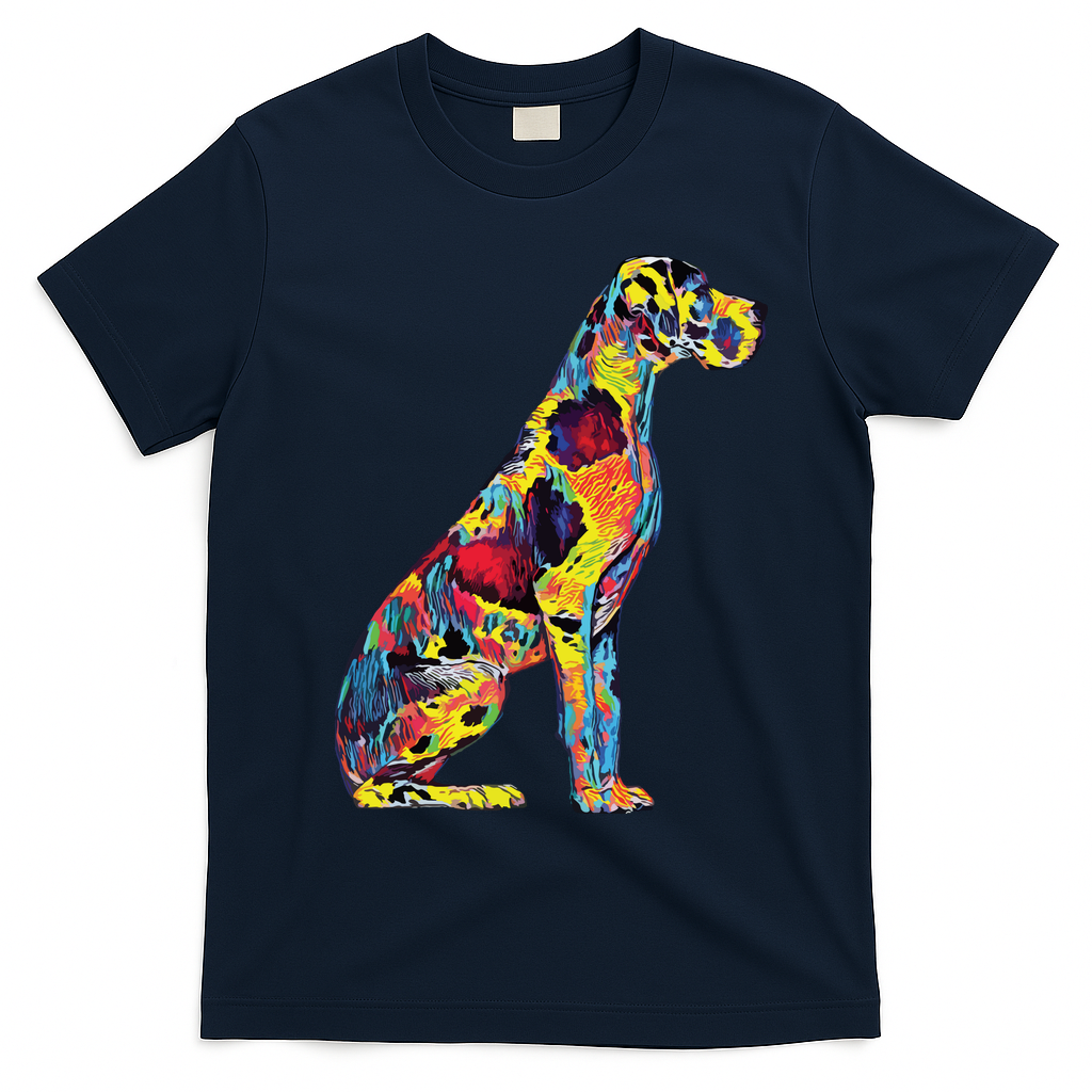 Great Dane Dog T-Shirt - Navy Blue