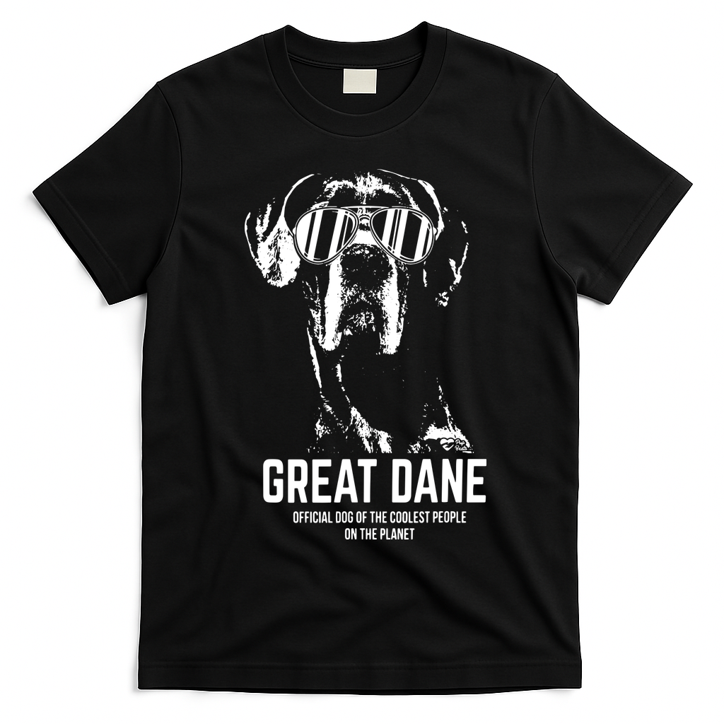 Great Dane Dog Of The Coolest Pup Lovers T-Shirt - Black