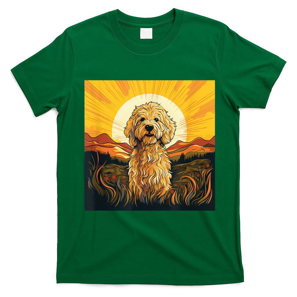 Goldendoodle Dood Funny Doodle Dog Golden Doodle T-Shirt - Irish Green