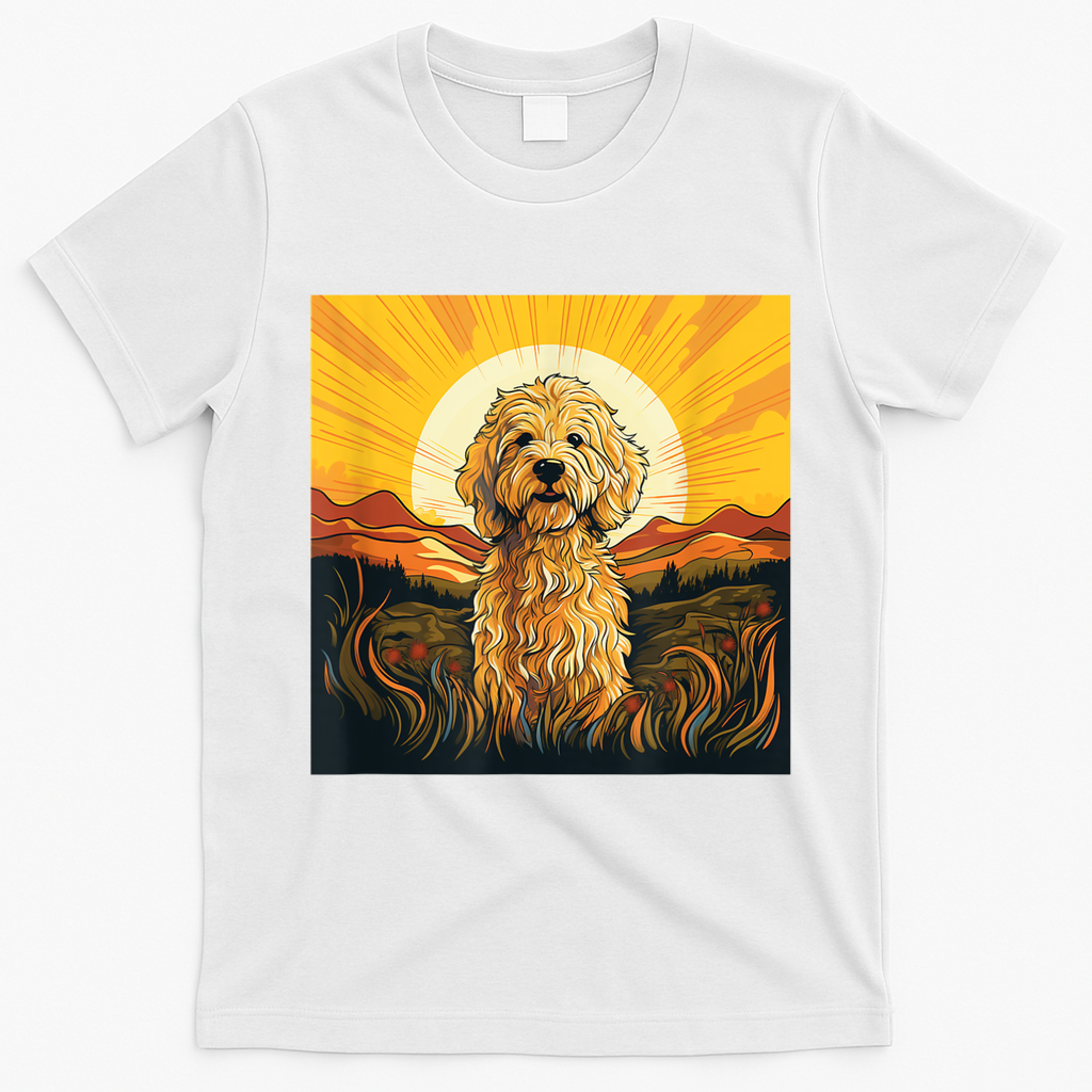 Goldendoodle Dood Funny Doodle Dog Golden Doodle T-Shirt - White