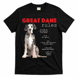 Great Dane Funny Great Dane Lover T-Shirt - Black