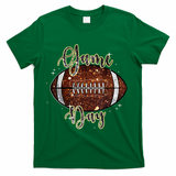 Game Day Football Bling Bling Football Lover Fall Autumn T-Shirt - Green