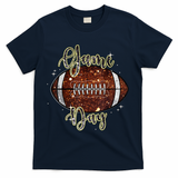 Game Day Football Bling Bling Football Lover Fall Autumn T-Shirt - Navy
