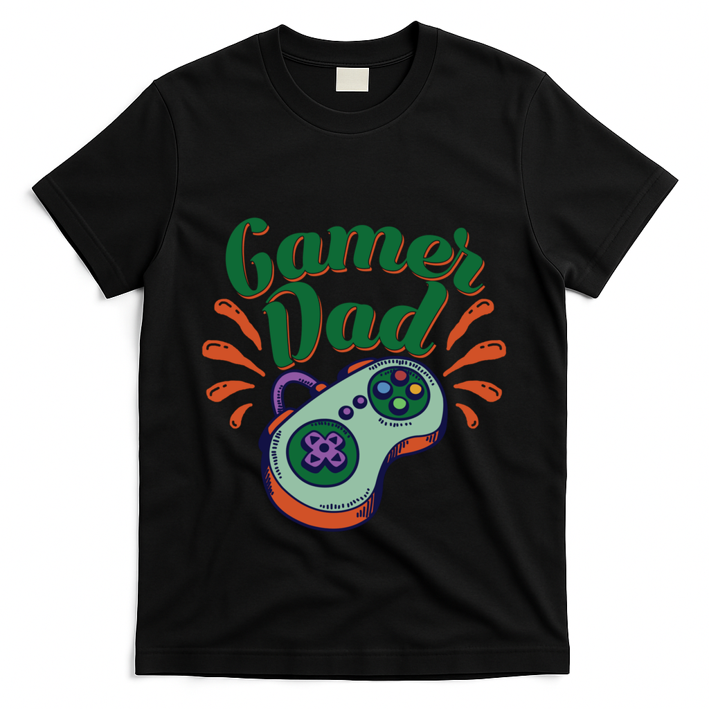 Gamer Dad Gaming Father FatherS Day Video Games Funny Gift T-Shirt