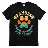 Grandpaw Dog Grandpa Grand Paw Retro Vintage Funny T-Shirt - Black