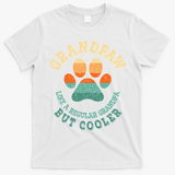 Grandpaw Dog Grandpa Grand Paw Retro Vintage Funny T-Shirt - White