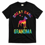 Great Dane Grandma Great Dane Nana Great Dane Dog Lover T-Shirt - Black