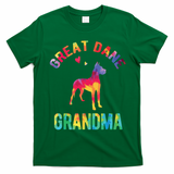 Great Dane Grandma Great Dane Nana Great Dane Dog Lover T-Shirt - Irish Green