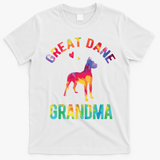 Great Dane Grandma Great Dane Nana Great Dane Dog Lover T-Shirt - White