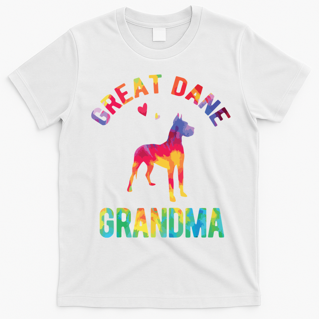 Great Dane Grandma Great Dane Nana Great Dane Dog Lover T-Shirt - White