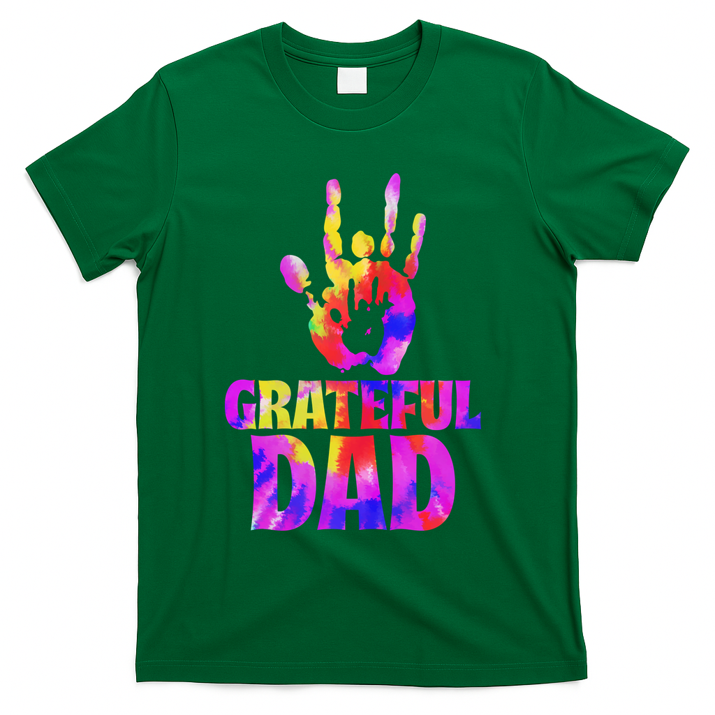 Greateful Dad T-Shirt - Green