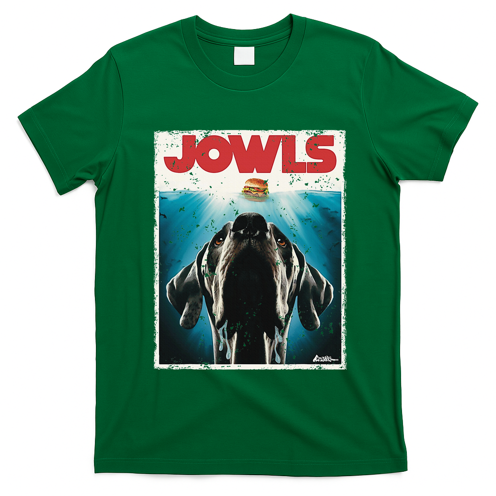 Great Dane Jowls Paws Top Drooling Dog Mom T-Shirt - Irish Green