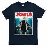 Great Dane Jowls Paws Top Drooling Dog Mom T-Shirt - Navy Blue