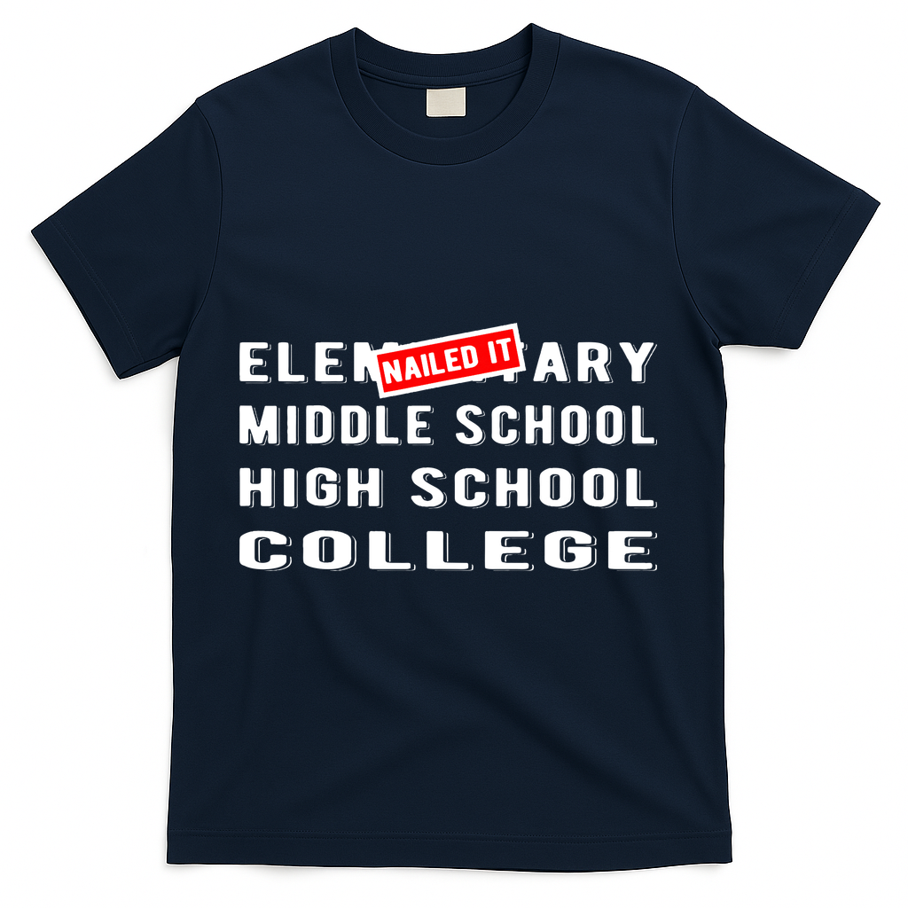 Goodbye Elementary 5th Grade Graduate 6th Grade Graduation T-Shirt - Navy