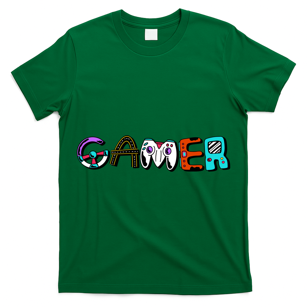 Gamer Element Lettering T-Shirt