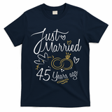 Gift For 45th Wedding Anniversary 45 Year Marriage T-Shirt