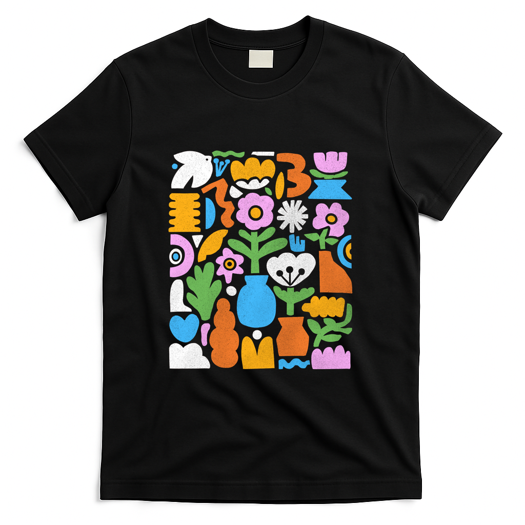 Gardener Folk Art - Black