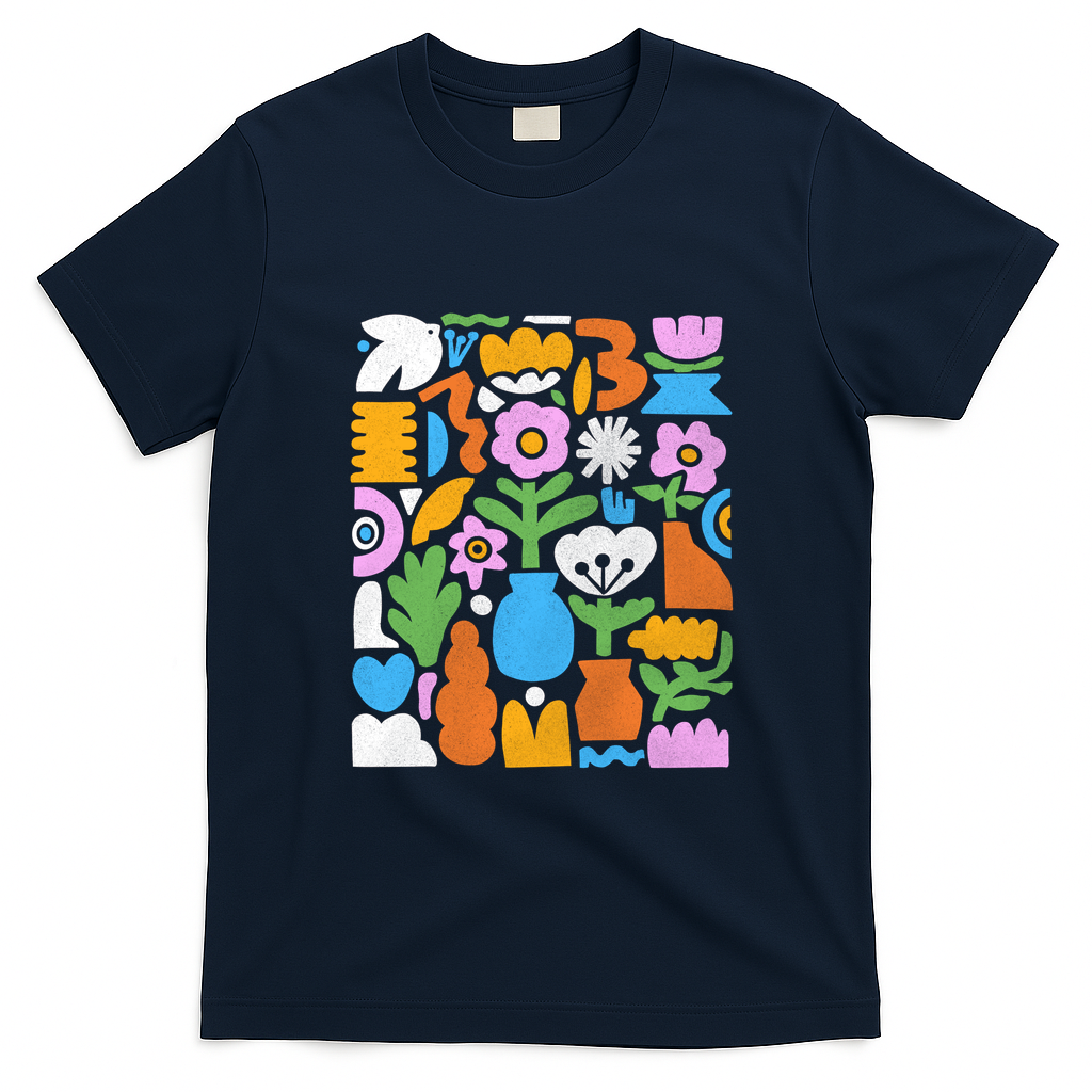 Gardener Folk Art - Navy