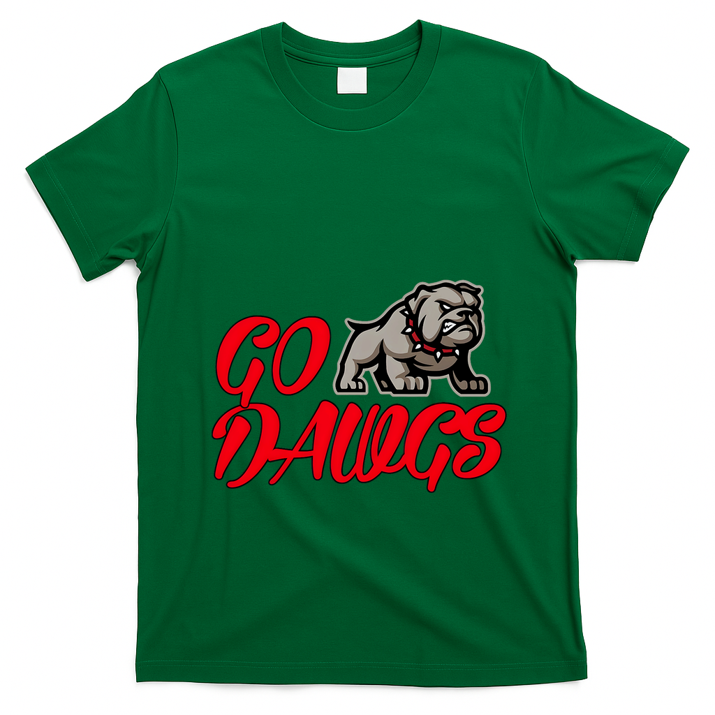 Go Funny Bulldogs T-Shirt - Irish Green