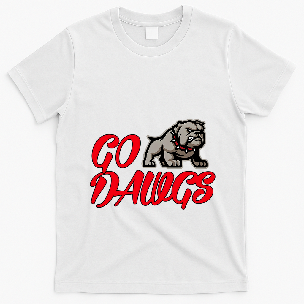 Go Funny Bulldogs T-Shirt - White