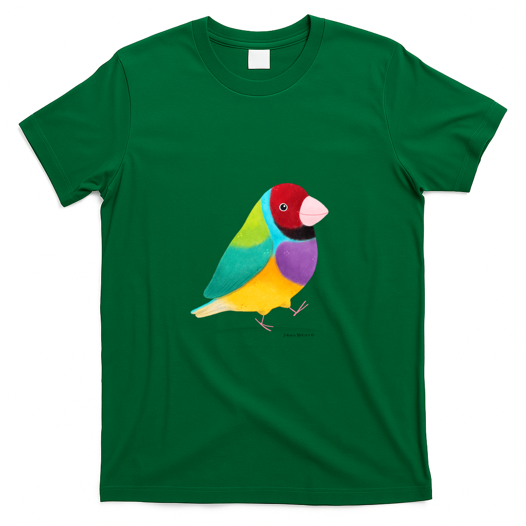 Gouldian Finch Bird - Green