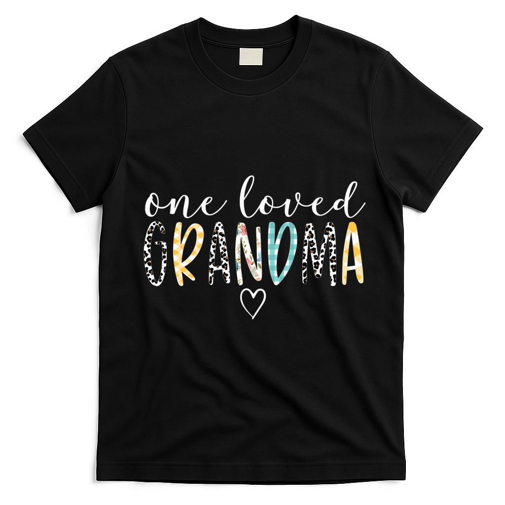 Grandma Funny Gift One Loved Grandma MotherS Day Gift T-Shirt - Black
