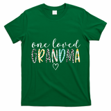 Grandma Funny Gift One Loved Grandma MotherS Day Gift T-Shirt - Irish Green