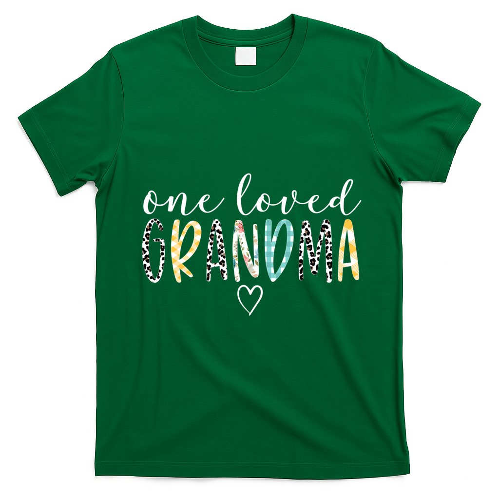 Grandma Funny Gift One Loved Grandma MotherS Day Gift T-Shirt - Irish Green